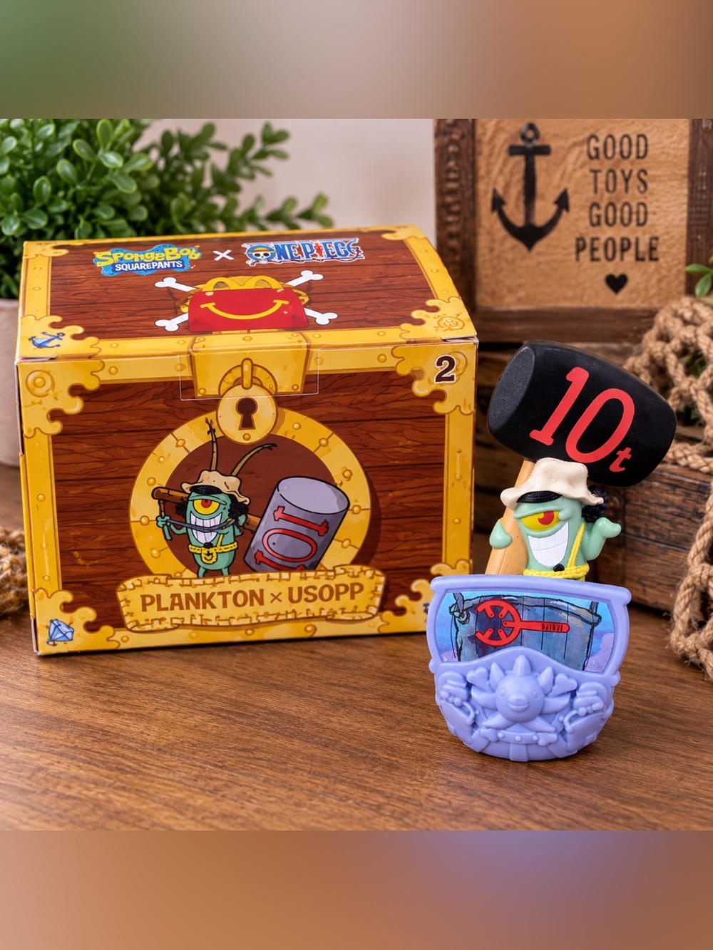 🏴‍☠️ Plankton x Usopp #2 | SpongeBob x ONE PIECE | McDonald’s Toy